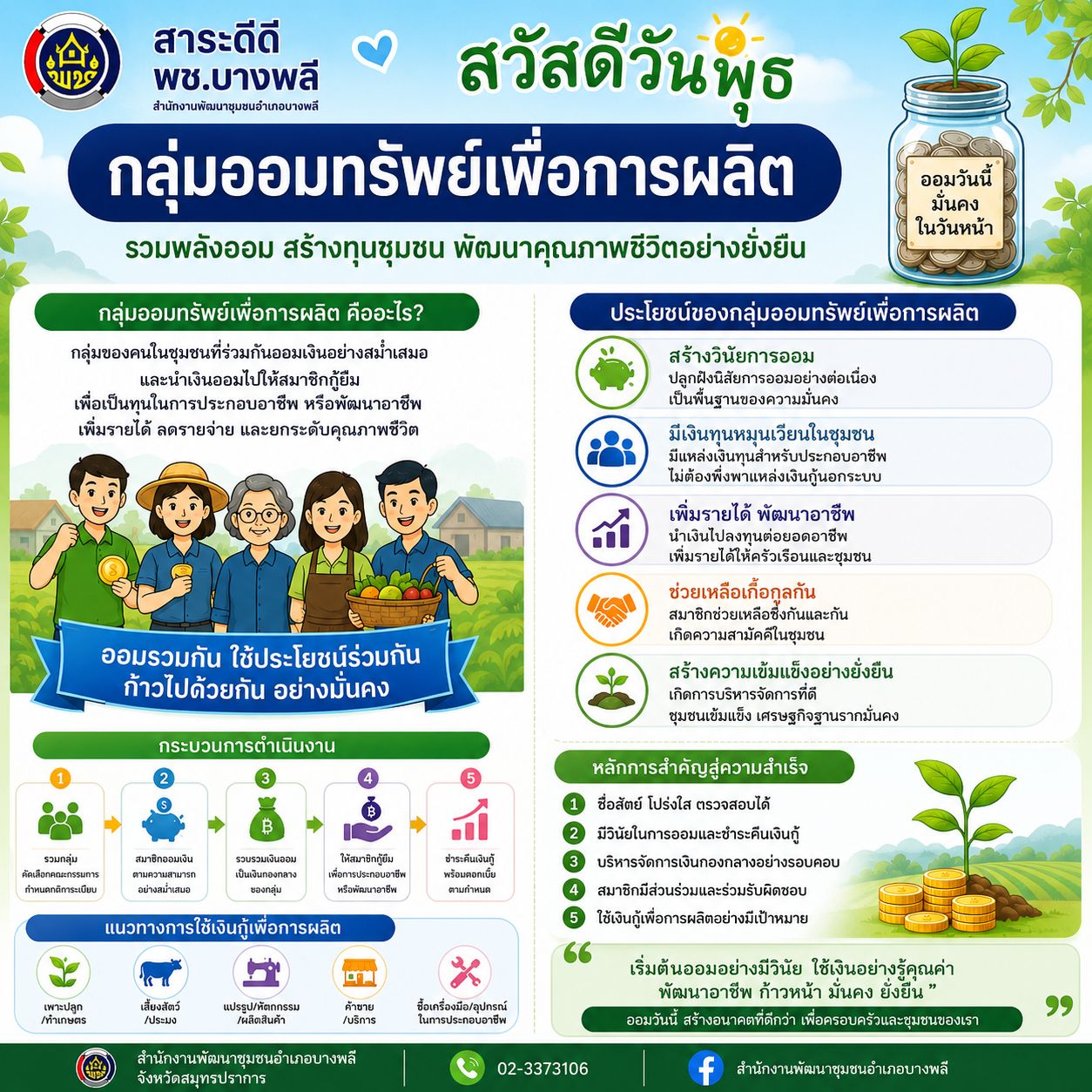  สาระดีดี พช.บางพลี สวัสดีวันพุธ 