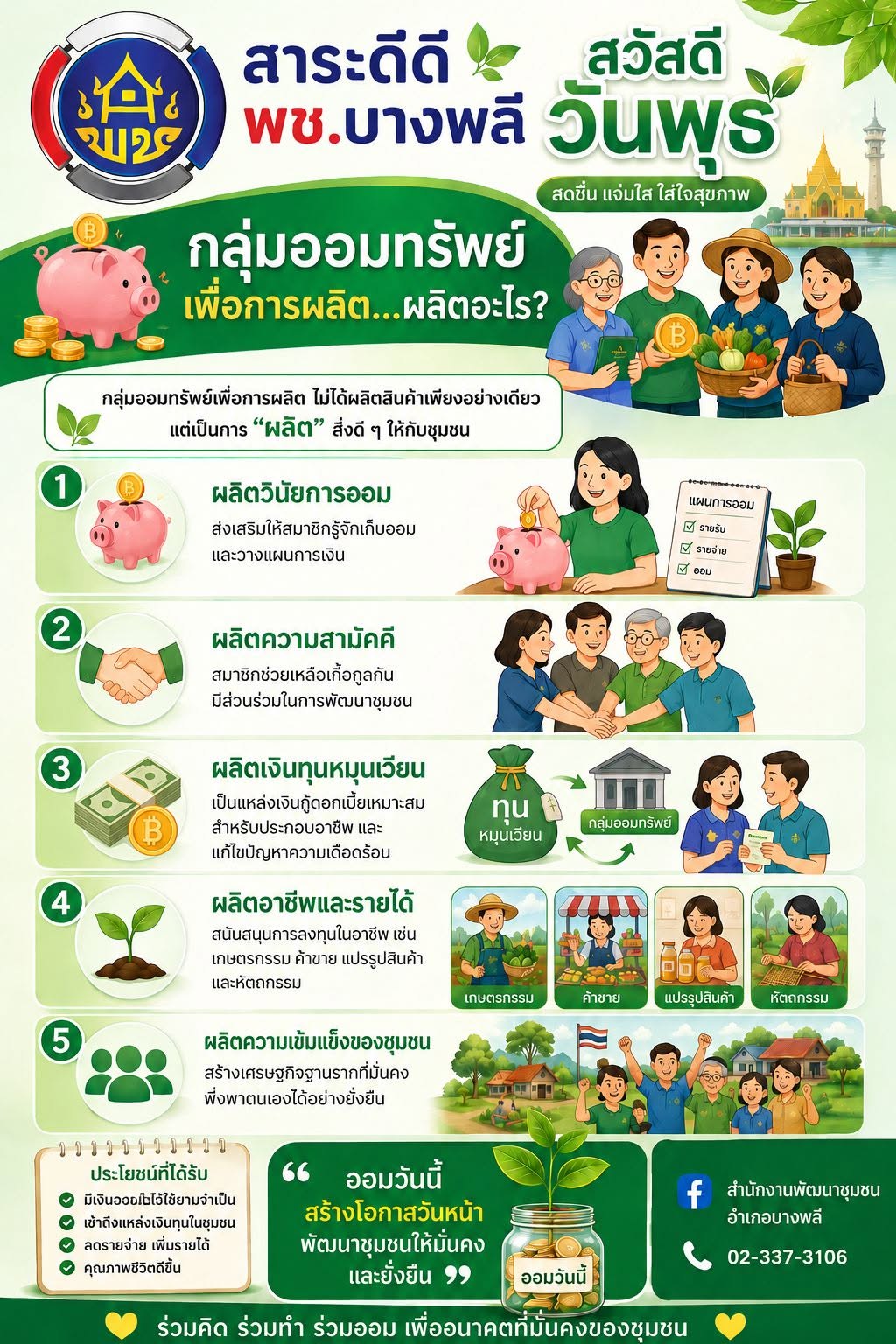 สวัสดีวันพุธ กลุ่มออมทรัพย์เพื่อการผลิต...ผลิตอะไร?
